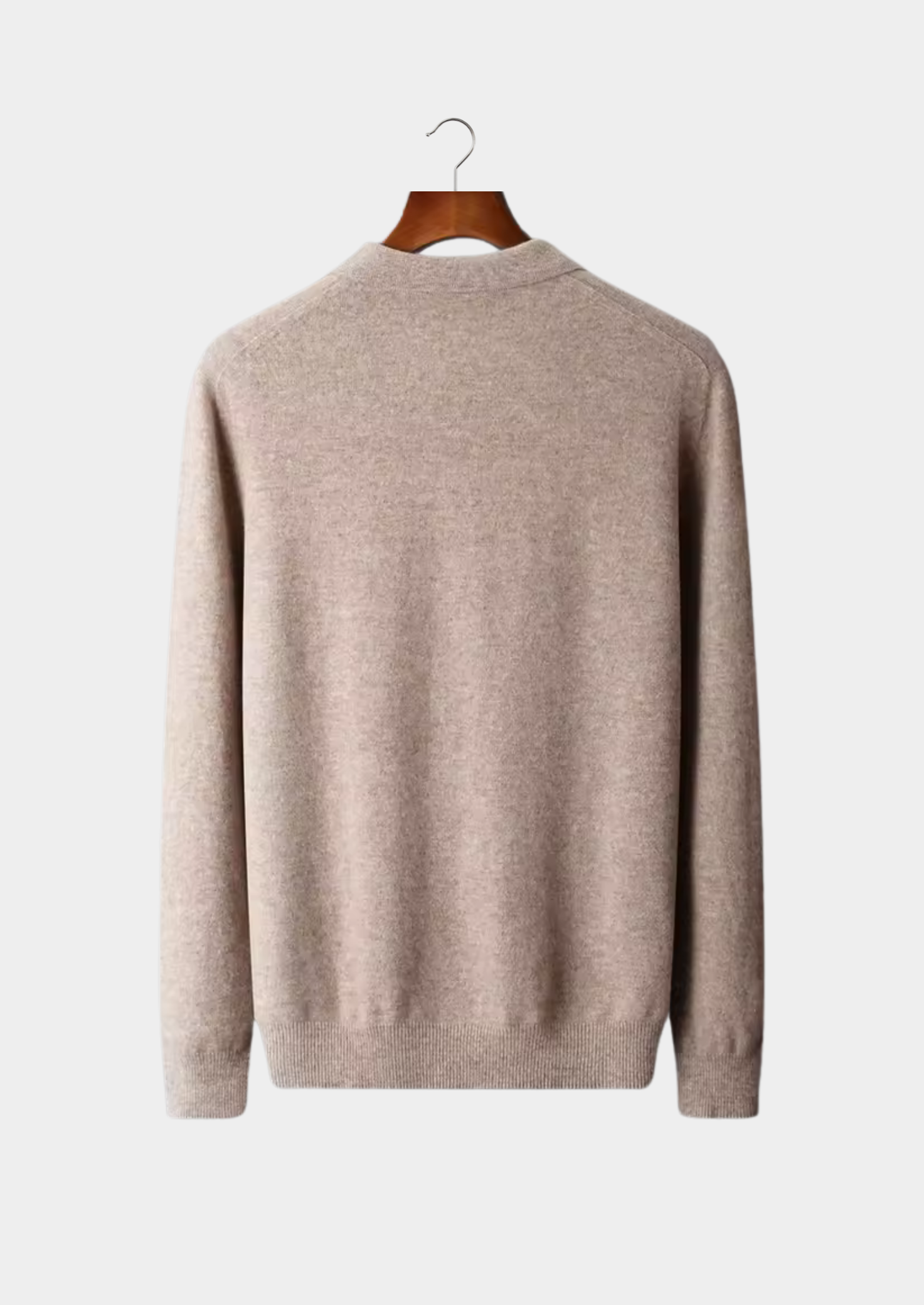 Merino Wool Extra-Fine Classic Polo Sweater